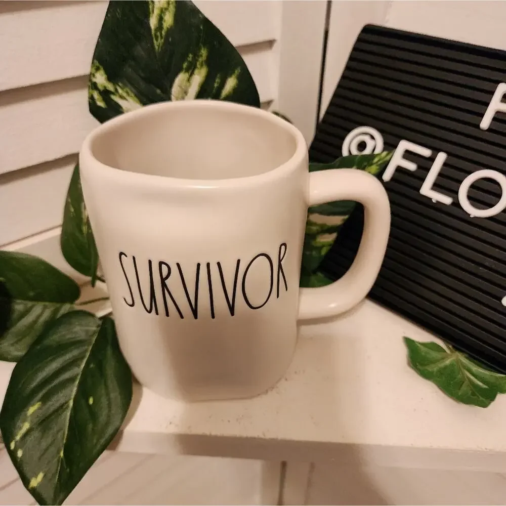 RAE DUNN SURVIVOR NEW 20OZ MUG
